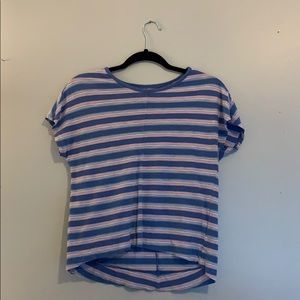 blue striped tshirt